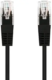 Ethernet Cable RJ45 Cat.6 UTP AWG24, 100% Copper, Black, 3 Metres Patch Cord