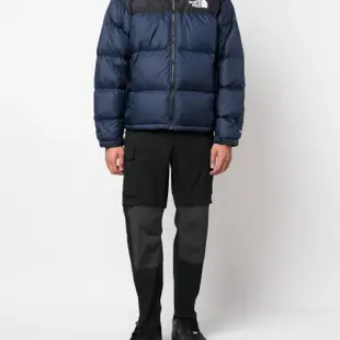 【The North Face】TNF 羽絨外套 M 1996 RETRO NUPTSE JACKET 男 藍黑(NF0A3C8D92A)