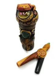 Kuripe Set Snuff applicator handmade in the Andean region of Cusco, Peru