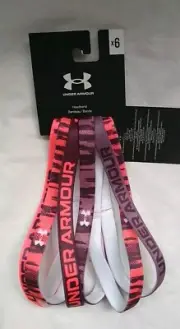 UNDER ARMOUR WOMEN'S 6PK ELASTIC HEADBANDS, ONE SIZE