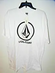 Volcom T Shirt Short Sleeve Large White NEW