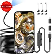 1920P Endoscope Inspection Camera 16.5Ft USB Borescope 8 LED IP67 Waterproof Sna