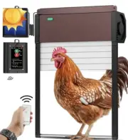 Automatic Chicken Coop Door Solar Powered Aluminum Chicken House Light Sensor