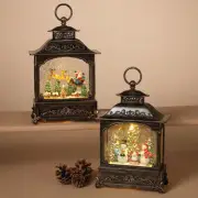 Flying Santa Snow Globe
