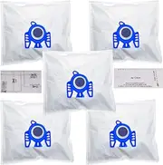 Utiz 5 x Hoover Dustbags GN Complete C3 Vacuum Bags For Miele S2000 S5000 S8000 C3 Complete C2 Classic C1 5 Bags & 1 Motor Filters & 1 Airclean Filters