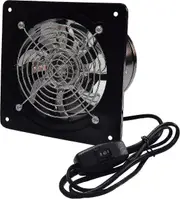 150mm Duct Exhaust Fan 600m/h Aerator Metal Wall Mounted Air Extractor For Bathroom, Basement, Garage, Grow Tent (two Way)