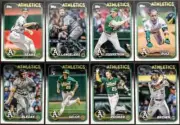 2024 Topps Series 1 Oakland Athletics Team Set 8 Cards Zack Gelof RC, Soderstrom