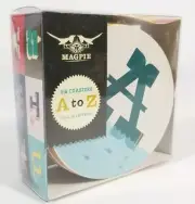 Magpie A to Z Alphabet Waxed Cardboard Drink Coasters Birthday Party Kids 26 ct.