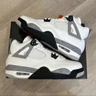 SIZE 6Y - BRAND NEW Jordan 4 Retro White Cement (2025) (GS) IB4171-100