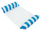 Blue Inflatable Floating Water Hammock Float Pool Lounge Bed Beach Swimming Chair