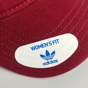 美國百分百【全新真品】adidas 愛迪達 帽子 老帽 配件 棒球帽遮陽帽 三葉草 logo 小頭 粉紅/酒紅 AE98