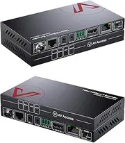 4K HDMI Extender HDBaseT with Ethernet Relay Over Cat5e/7 up to 330ft/100m, Smart Management, Bi-Directional PoE+IR+RS232, 3D Gaming Extender for Xbox, PS5, NintendoSwitch