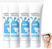 Milk Exfoliating Gel for Face and Body, Purifying-Exfoliating Moisturizing, Gentle Facial Exfoliator Cleanser, Deep Cleansing Face and Body Scrub (4PCS)