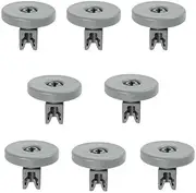 [VOVOWOO] Dishwasher Bottom Basket Wheels 8-Pack - Universal Fitment for Dishlex, AEG, Blanco, Bosch Dishwasher Rack Wheels, 40mm Diameter, Dishwasher Safe