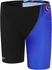 [Speedo] Boy's Eng Printed Jammer, Molten Blend- Cobalt Pop, 15-16