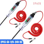 2X 6-24V Digital Electric Voltage Circuit LCD Test Light Car Truck Probe Pen