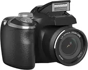 Wisoqu 4K Digital Cameras for Photography, 12X Optical Zoom 60MP Vlogging Camera for YouTube, Autofocus, Anti Shake, 2 Batteries (Black)