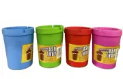 4x Large Portable Auto Car Butt Bucket Colourful Cup Ashtray Smoke Ash Holder