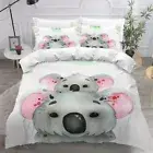 Bed Kids Bedding Koala Duvet Cover Set Kids Girls Teens Boys Single Bedding