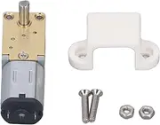 Zerodis DC Geared Motor, High Torsion Gear Motor 12V with Encoder Gear for Washing Machine, Low Noise, Metal, Zinc Alloy Brass Material (27RPM)