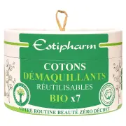 Estipharm Estigreen Cotoni Reusable make-up removers BIO X7