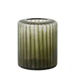[James Lane] Cillian Vase Glass Dusty Grey - 22cm