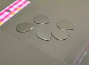 Teardrop sterling silver guitar picks 18 gauge Qty 5