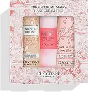 L'Occitane Floral Hand Cream Trio | Cherry Blossom, May Blossom & Neroli| 30ml Hand Creams | Luxury Gift Set