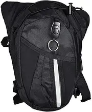 Motorcycle Leg Bag - Breathable Black Polyester Thigh Bag | Waist Pack Thigh Drop Leg Bag Motorcycle Waist Bag Thigh Sling Bag for Outdoor Travel Fishing
