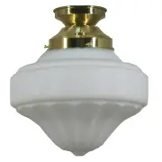 Derby Opal Matt 9&quot; Shade w 4 1/4&quot; Batten Fix Light
