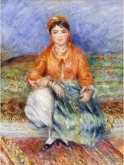 Renoir Algerian Girl Large Wall Art Print Canvas Premium Poster Mural