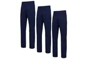 3 x Hard Yakka Mens Core Relaxed Fit Stretch Work Pants Y02596 - Navy