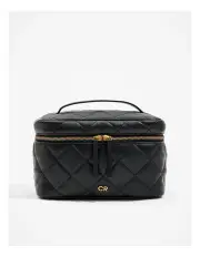 [Country Road] Quilted Large Cosmetic Case in Black