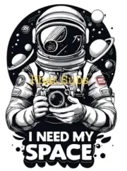 Sublimation Print I Need My Space Astronaut Ready To Press Heat Transfer
