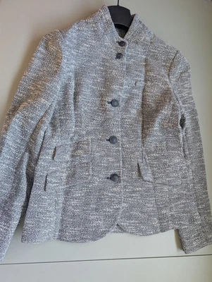 NWT Rag & Bone Slade Tweed Jacket Blazer Size 6 Navy White Multi #4E454