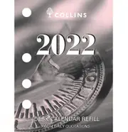 Collins 2022 Calendar Refill Day To Page Side Punch Daily Quotations