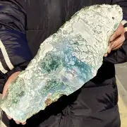 3.41LB Natural agate water grass quartz Slice polishing healing meditation