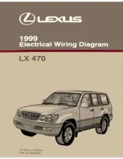 1999 Lexus LX 470 Wiring Diagrams Schematics Layout Factory OEM