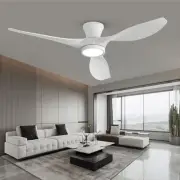 52 inch Ceiling Fans with Lights Remote Control, Modern Low Profile Ceiling F...