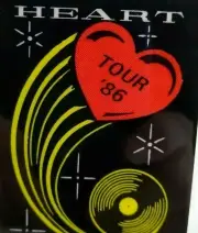 Heart 1986 Vintage Backstage Pass Original Laminated Rock Music What About Love