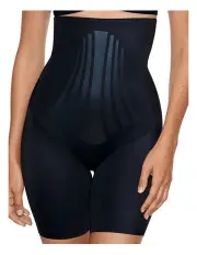 [Miraclesuit Shapewear] Lycra FitSense Extra High Waist Thigh Shaper in Black
