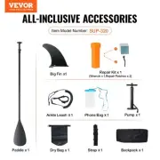 Inflatable Stand Up Paddle Board 323x83x15cm SUP with Accessories Pump Paddle