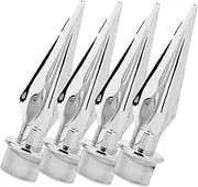 UPKOCH 4Pcs Durable Flagpole Topper Lightweight Plastic Flagpole Decorative Heads Easy to Use Flag Pole Finials for Outdoor Indoor Flag Display