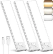 Under Cabinet Lights, 68-LED Rechargeable Battery Operated Motion Sensor Lights