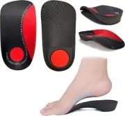 Plantar Fasciitis Arch Support Insoles for Men and Women Size Large Icareway