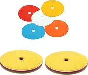 10 Pack Flat Disc Markers Non- Spots Markers Football Basketball Sports Speed Agility Training Markers,for Training, Exercise Drills, Gym, Football, Basketball