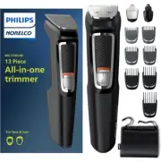 Multi Groomer All-In-One Trimmer Series 3000-13 Piece Men Grooming Kit for Beard
