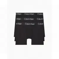 在飛比找Yahoo奇摩購物中心優惠-Calvin Klein CK 熱銷文字貼身四角內褲3件組-