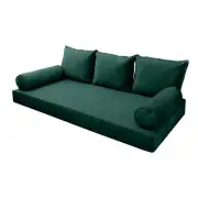 |SLIPCOVER ONLY| V3 Velvet Indoor Daybed Mattress Pillow Pipe Trim Full AD317
