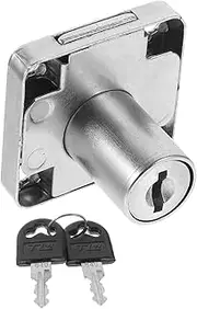 KALLORY Stainless Steel Drawer Lock with Key Durable Cabinet Safety Lock for File Cabinets Display Cabinets and Tool Boxes Secure Your Belongings with Classic Design